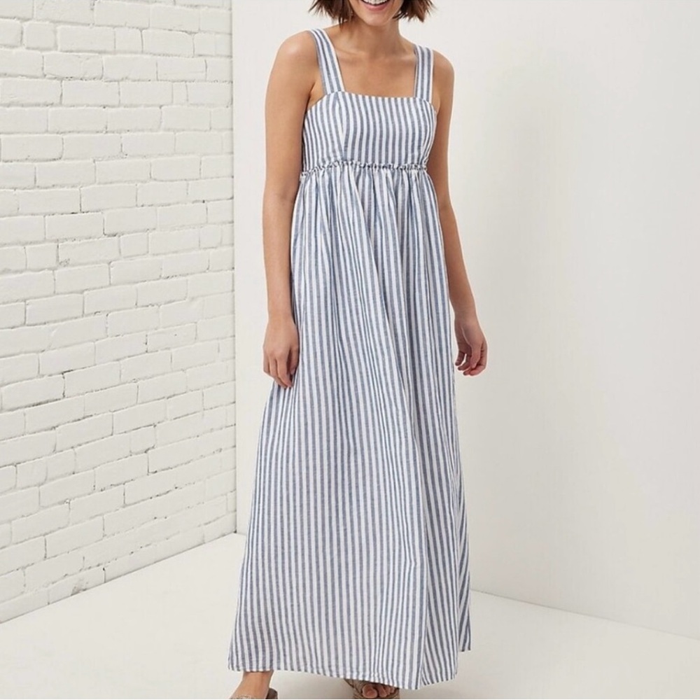 NWT Upwest Cotton Linen Beachweave Maxi Dress
